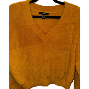 🌼Mustard yellow soft crop sweater